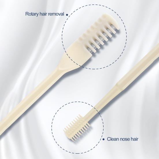 3 шт. Триммер для волос в носу для мужчин и женщин, ручной триммер двойного назначения для стрижки волос в носу и ушах, вращающийся на 360 градусов, дорожный инструмент для ухода