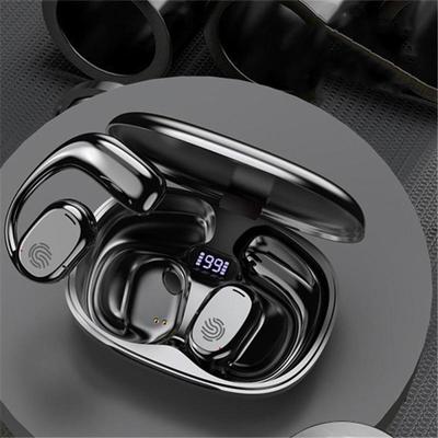 Беспроводные наушники Bluetooth 5.3 Наушники с креплением на ухо Светодиодный дисплей Водонепроницаемые гарнитуры HiFi стерео наушники с шумоподавлением