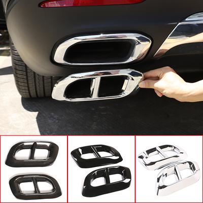 2 шт. ABS автомобильный глушитель хвостовое горло PipeTrim крышка рамка для Mercedes Benz GLE 350 GLE 450 GLC GLS W167 X253