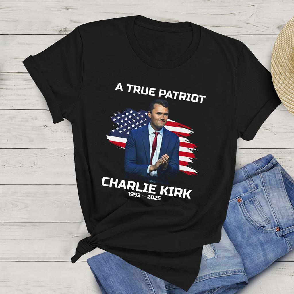 Women's Casual Printed T-Shirt Round Neck Pullover Short Sleeve Top