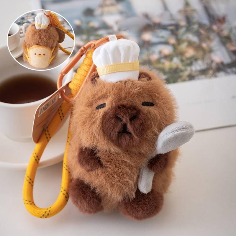 Capybara Plush Toy Keychain Creative Adorable Pendant Collectors Gifts Dolls