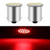 6/4/2/1PCS BA15S P21W 1156 1157 22SMD LED Patch Car Tail Side Indicator Stop Light Bulb White Red Yellow DC 12V
