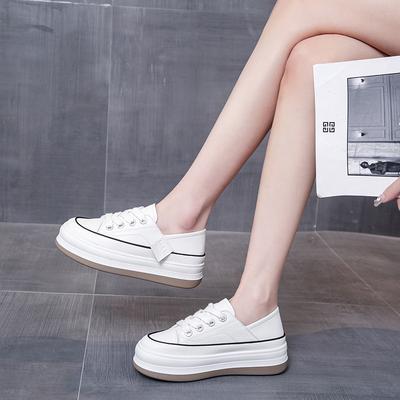 Интернет-платформа знаменитостей две белые туфли для женщин 2025 года весна и осень новая универсальная повседневная спортивная обувь прилив