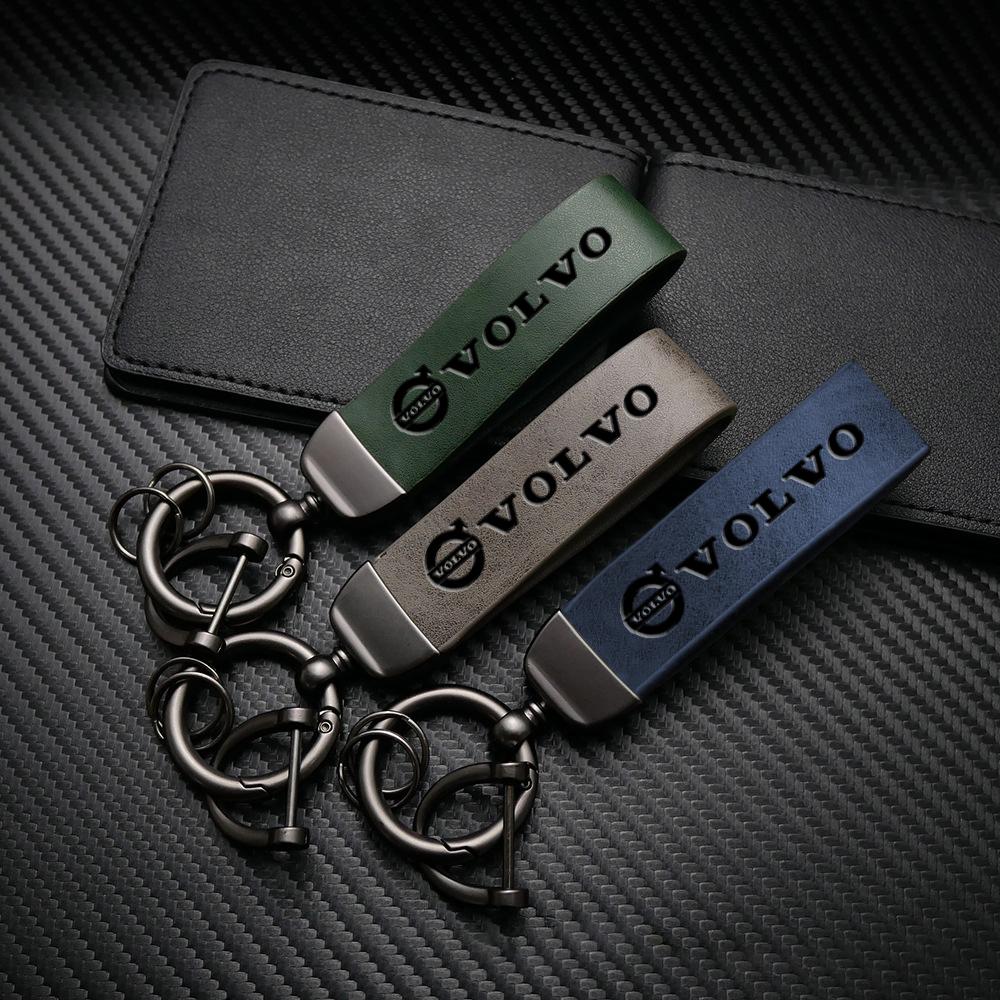 Ретро Брелок для ключей автомобиля Кожаные брелки Автоаксессуары Для Volvo XC90 V90 V60 XC60 V40 S80 S60 S90 C40 XC40 V70 XC70 C30 Rdesign