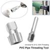1Pcs Detachable PVC Pipe Threader Aluminium Thread Maker Tool Electric Drill Accessory