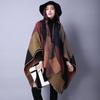 2025 Women's Fashion Plaid Scarf Shawl - All-Season Imitation Cashmere Cape