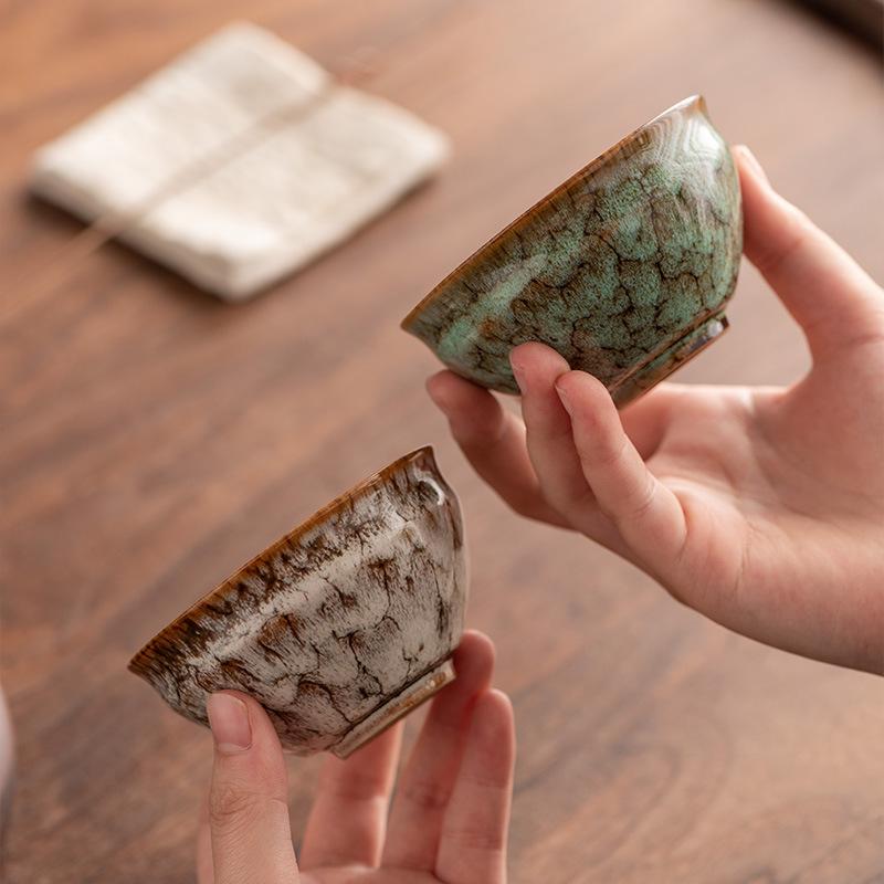 Бутиковая чашка для чая с печной глазурью, мастерская чашка, керамический чайный набор для кунг-фу, набор чайных пиал, бытовые подарки, чашка Jianzhan Wuxing