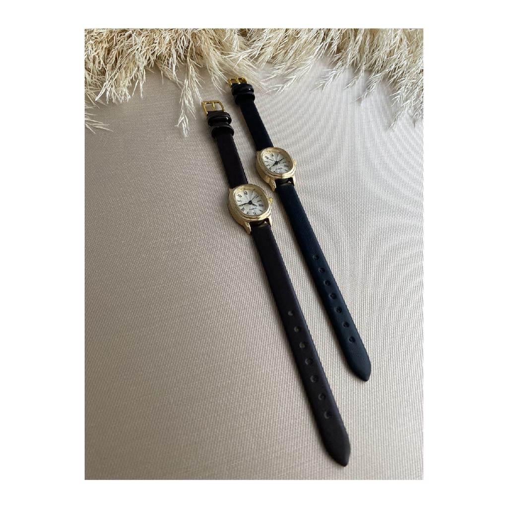 Retro Minimal Vintage Leather Band Women's Wristwatch
