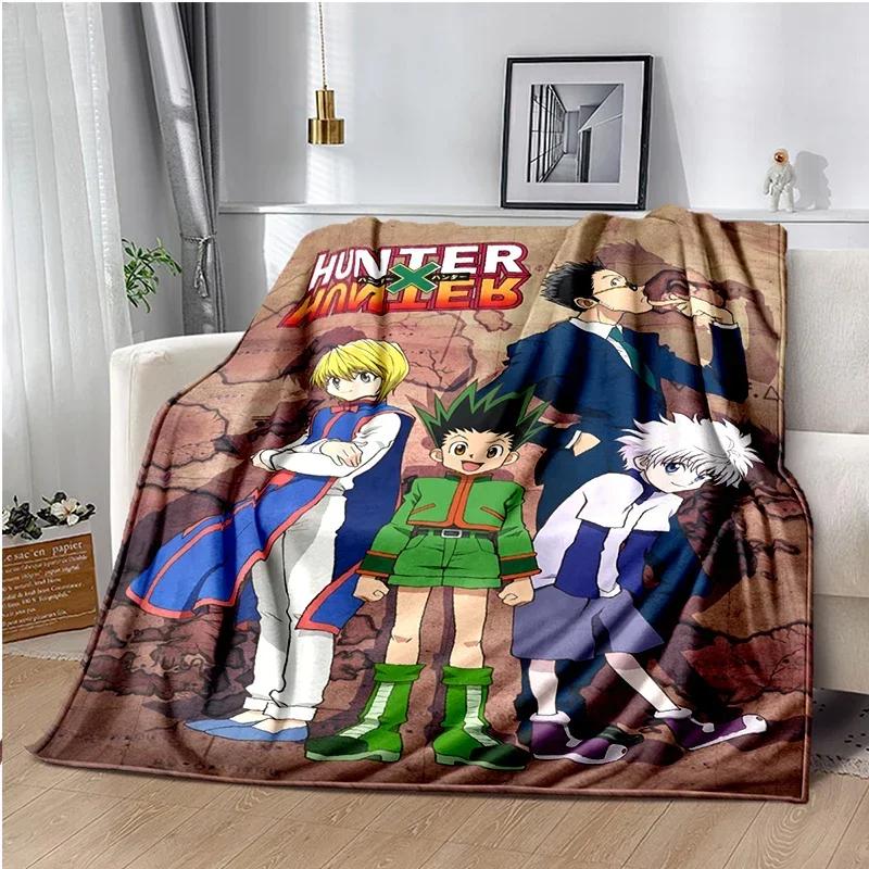 HUNTER X HUNTER Плед Аниме Мягкое Покрытие Легкое Теплое Мультяшные Пледы для Детской Комнаты Спальни
