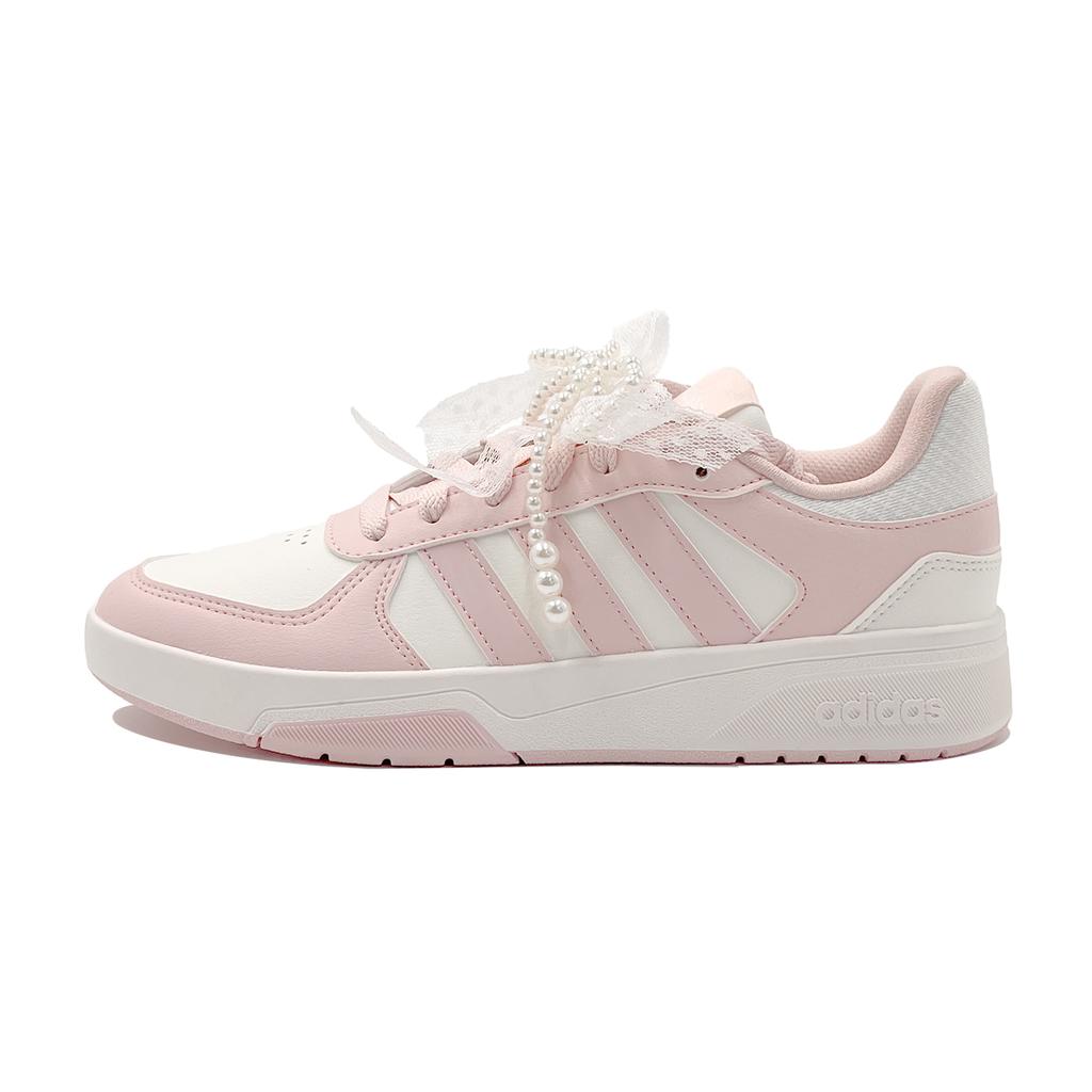 Adidas COURTBEAT Pearl Cream Puff Synthetic Leather Cushioning Abrasion Resistant Slip Resistant Low top KI6785(Team499-)