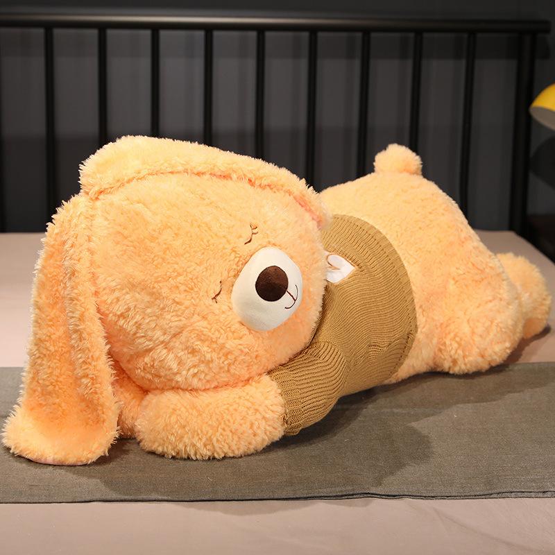 Large Bunny Throw Pillow Plush Toy Sweater Bunny Doll Children'S Soothing Cloth Doll Girl Birthday Gift