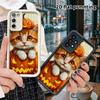 Чехол для телефона: 2D плотный защитный чехол-книжка для Samsung Galaxy A34 A35 M05 M06 S20 S22 S21 FE Plus 5G, Милый оранжево-белый котенок, Рождество и Hal