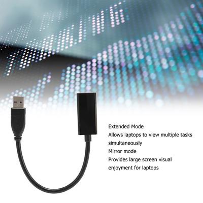 Portable USB3.0 To HD Multimedia Adapter 5Gbps Speed 5Gbps Video Adapter for Windows PC