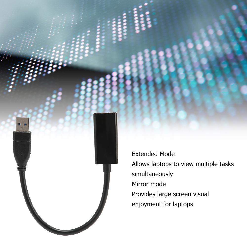 Portable USB3.0 To HD Multimedia Adapter 5Gbps Speed 5Gbps Video Adapter for Windows PC