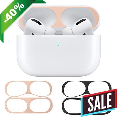 Металлическая пылезащитная наклейка для Airpods Pro 3, ультратонкая, магнитная, защита от пыли и царапин