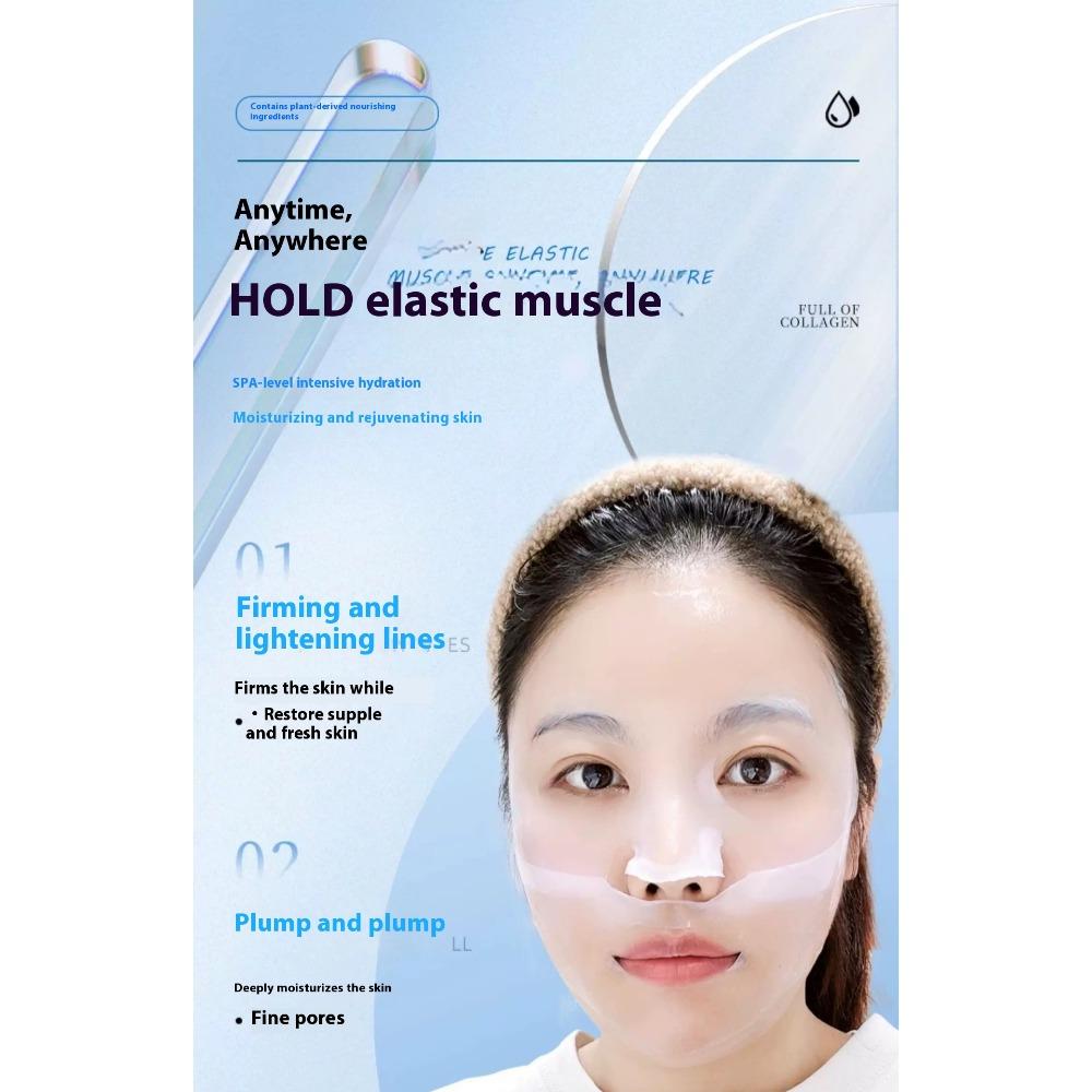 Collagen Transparent Facial Mask Dissolvable Absorbable Facial Mask Light-grain Smooth Full-face Anti-wrinkle Compact Lacquer Split