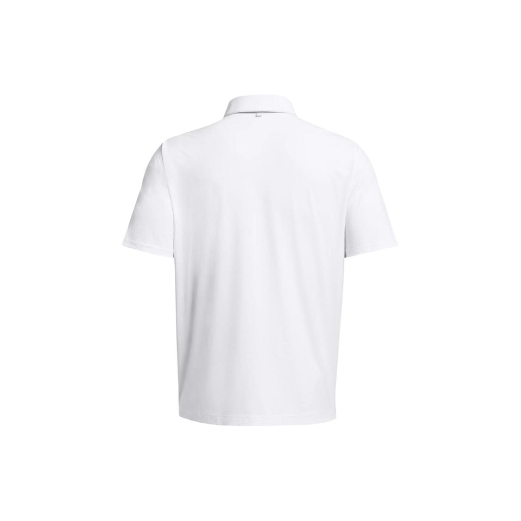 Under Armour Мужская рубашка поло с коротким рукавом Ua Iso-Chill Printed Logo, свободная посадка, белые 1377364-100
