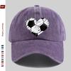 pc Vibrant and Beautiful HeartShaped Soccer Print Baseball Cap Printed Design Casual Hat for Sports Enthusiasts Comfortable