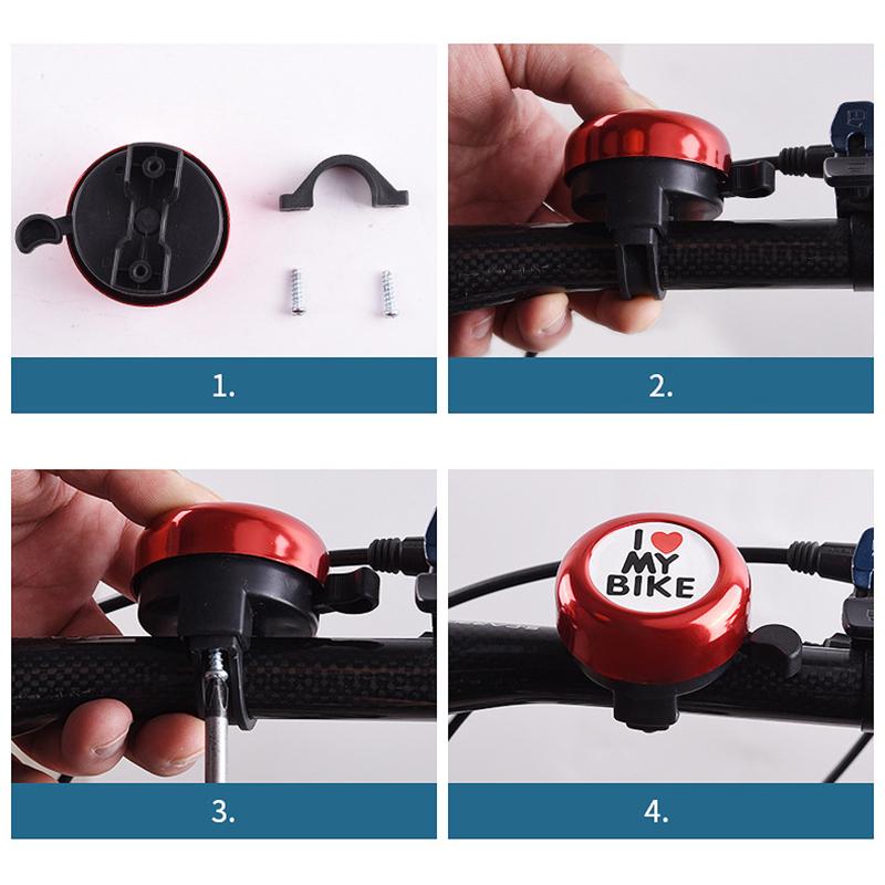 Велосипедный звонок из алюминиевого сплава для горного велосипеда, предупреждающая сигнализация, велосипедный руль, звонок, мини-клаксон, аксессуары для велосипедистов