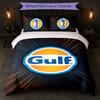 Gulf Print 3Pcs Bedding Set Duvet Cover With Two Pillowcases Soft Bed Linen For Household Bedroom