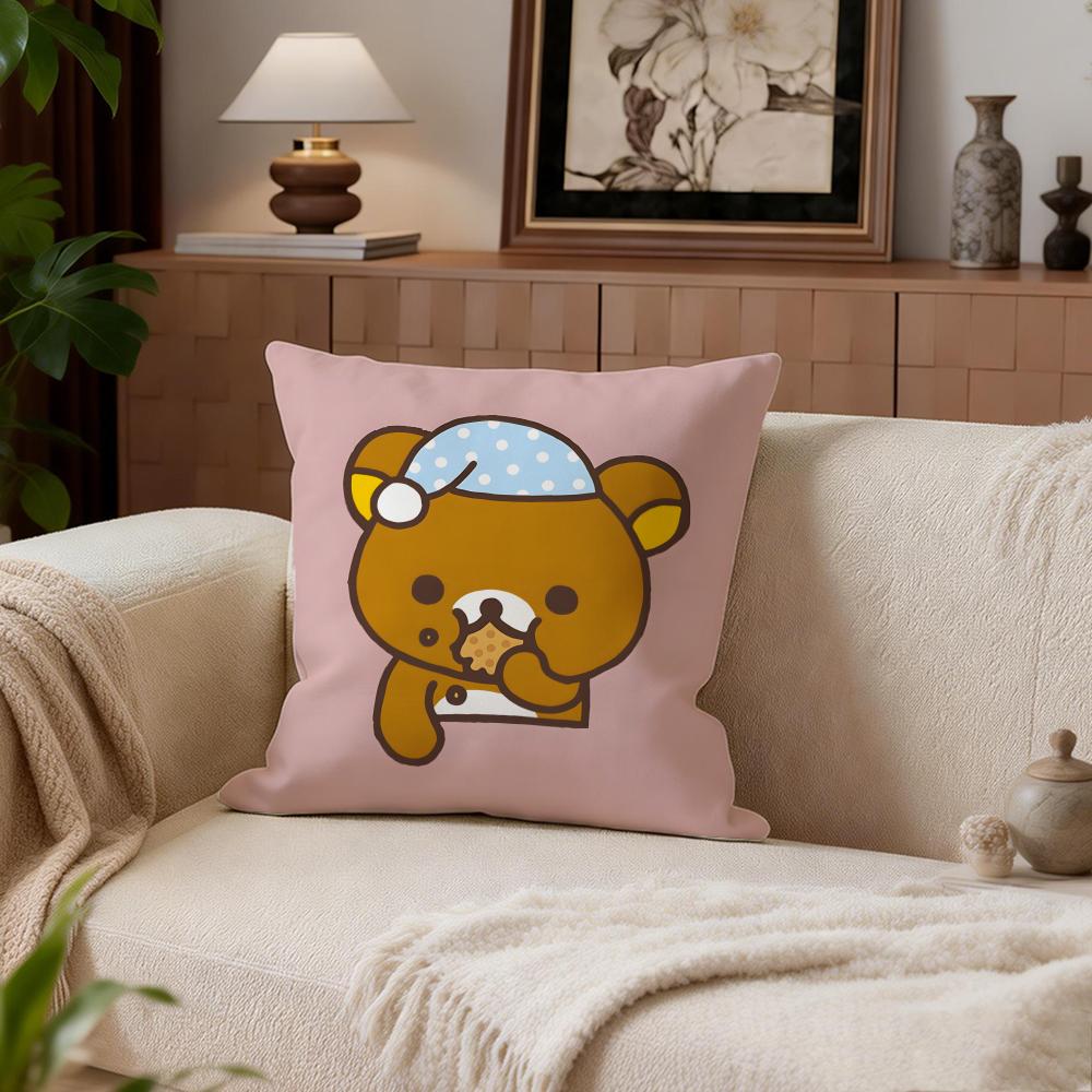 Милый набор из 4 наволочек для подушек Rilakkuma 50x50 45x45 40x40 Декоративная наволочка для дивана Домашний декор