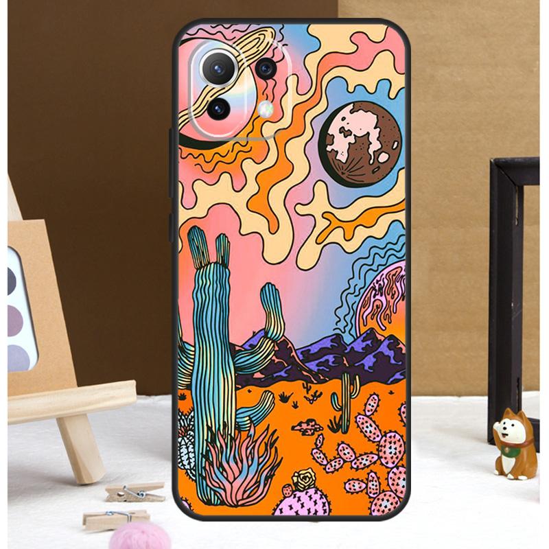 Яркий Психоделический Триповый Чехол Для Xiaomi 15 14 Ultra 13T 14T 15T 17 Pro Max POCO F7 Pro F5 F6 X5 X6 X7 F8 Ultra