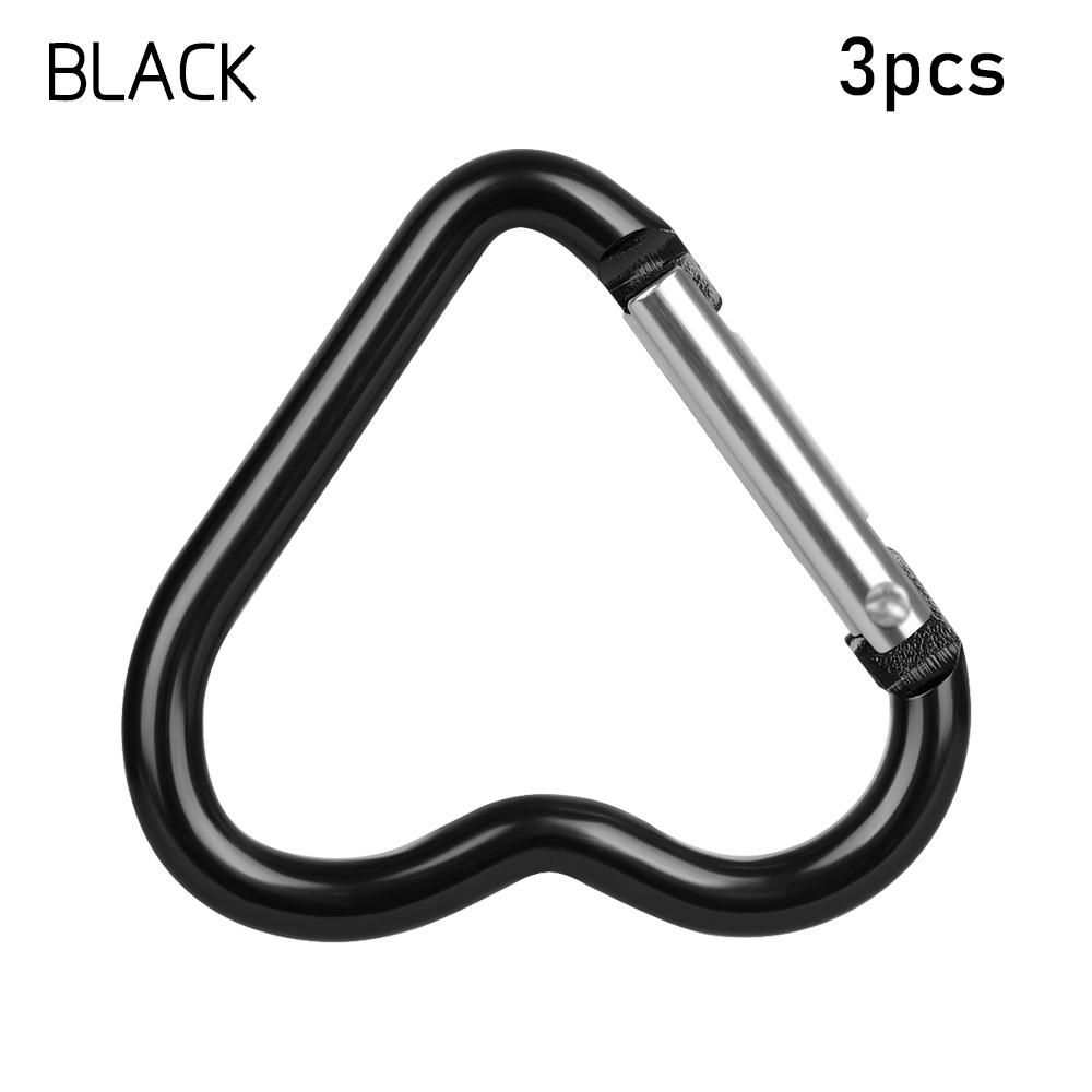 Hanging Outdoor Camping Tool Aluminum Carabiner Heart-shaped Buckles Keyring Hook Keychain Clip