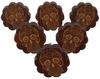 IBA Indianbeautifulart Brown Engraved Knobs Furniture Knobs Cabinet Drawer Pull Pack