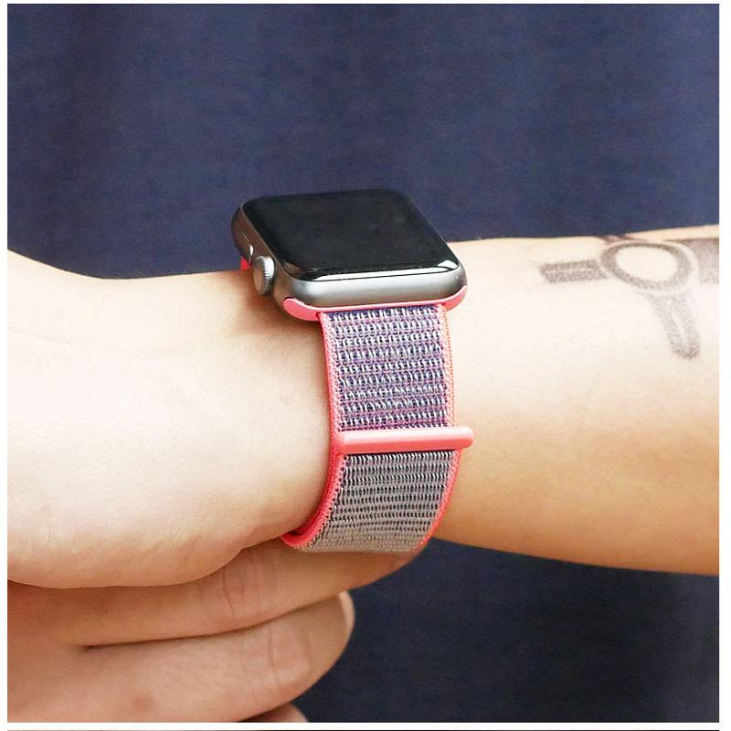 Nylon Band For Apple Watch Series Watch 9 8 / Ultra 2 7 6 SE 5/4/2/1 38 42MM Replacement Strap Loop for Iwatch Series 3 40/41/44 /45MM/49MM