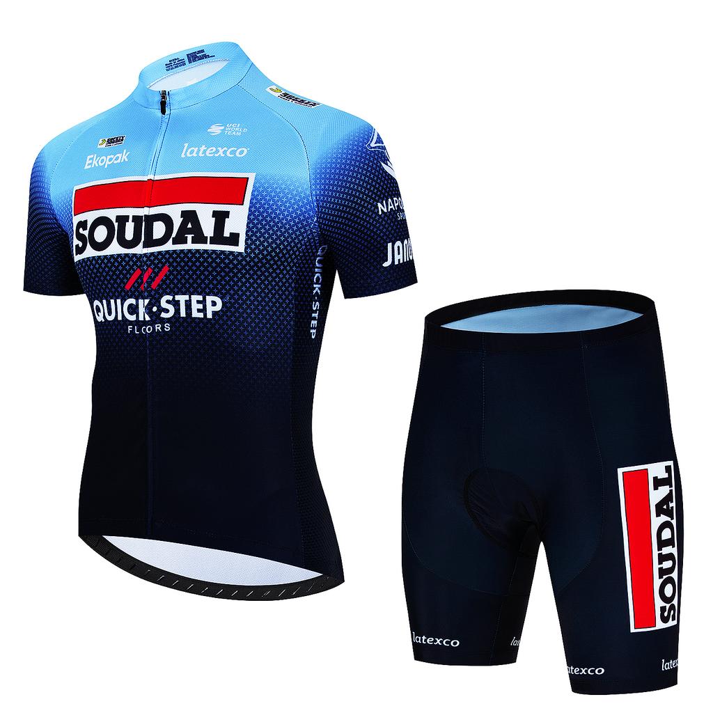 Men's Cycling Outfit Set SOUDAL Quick Step Clothing 2025 Bicycles Clothes Summer Bike Jersey Cycle Jacket Man Spring Shorts Bib