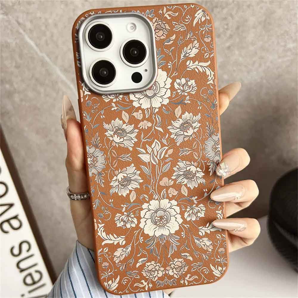 Floral Clear Printed Shell Mobile Case Phone Cover Covers Leather For Xiaomi Samsung Iphone Shockproof Scratch Phone Cover Cell Phone Case