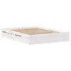 VidaXL Cadre de lit sans matelas blanc 120x200 cm bois de pin massif 3301661