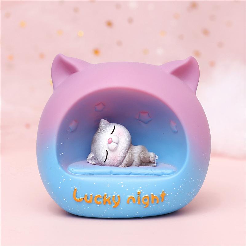 LED Night Light Cat Bedroom Bedside Lamp Cartoon Lighting for Kids Baby Children Decoration Valentine's Day Gift