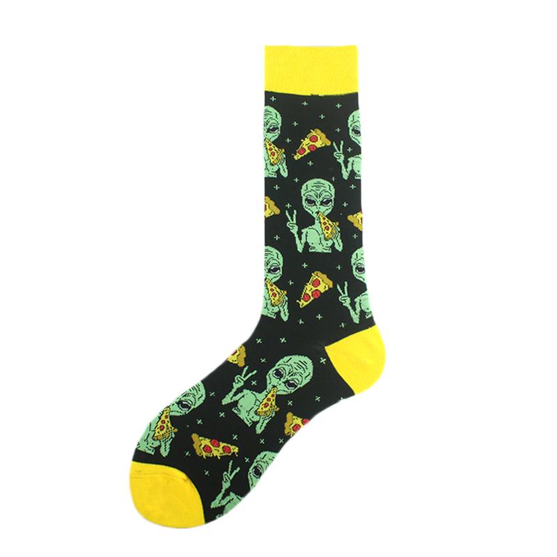 Happy Design Funny Socks Men Unisex Sheep Beer Dinosaur Pattern Sokken Divertidos Jacquard Calcetines Unisex Hip Hop Skateboard