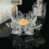 Домашнее украшение Подсвечник для чайной свечи Прозрачные фигурки Цветок Подставка для чайной свечи Бар