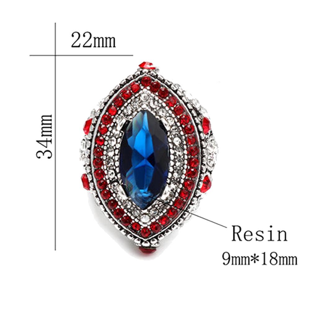 Groovy Ring Elegant Marquise Cut Multicolor Lady Finger Rings Party Jewelry