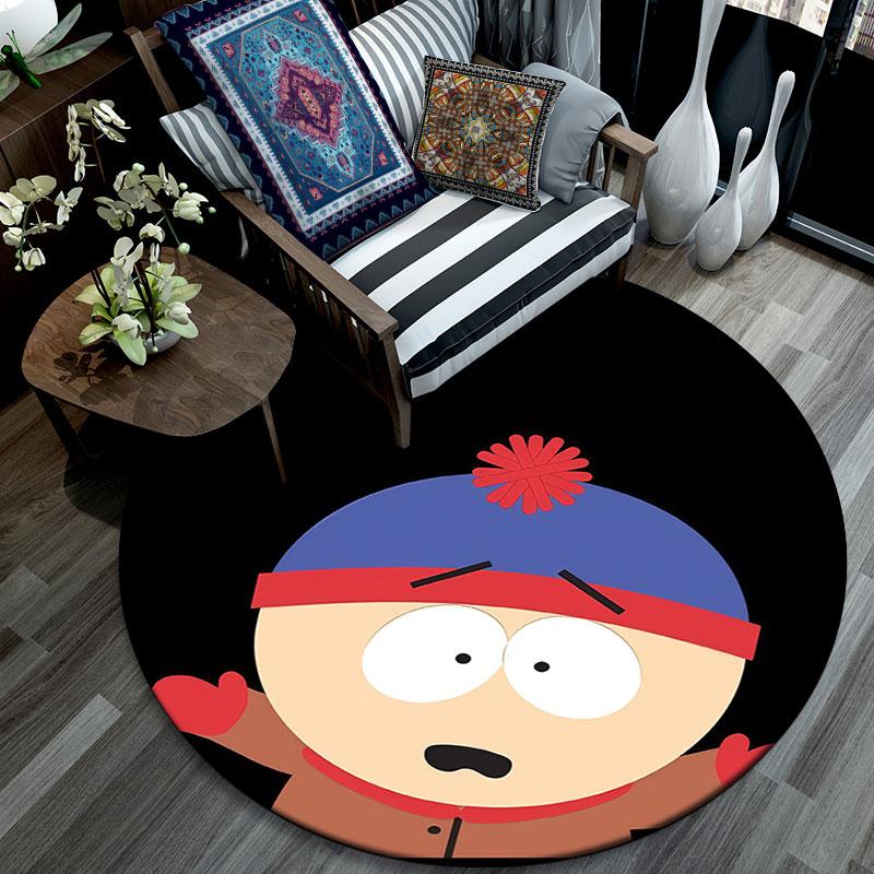 Stan Marsh pattern round rug,Carpet Rug for Living Room Bedroom Playroom ,Non-slip Floor Mat,Holiday Gifts and Birthday Gifts.