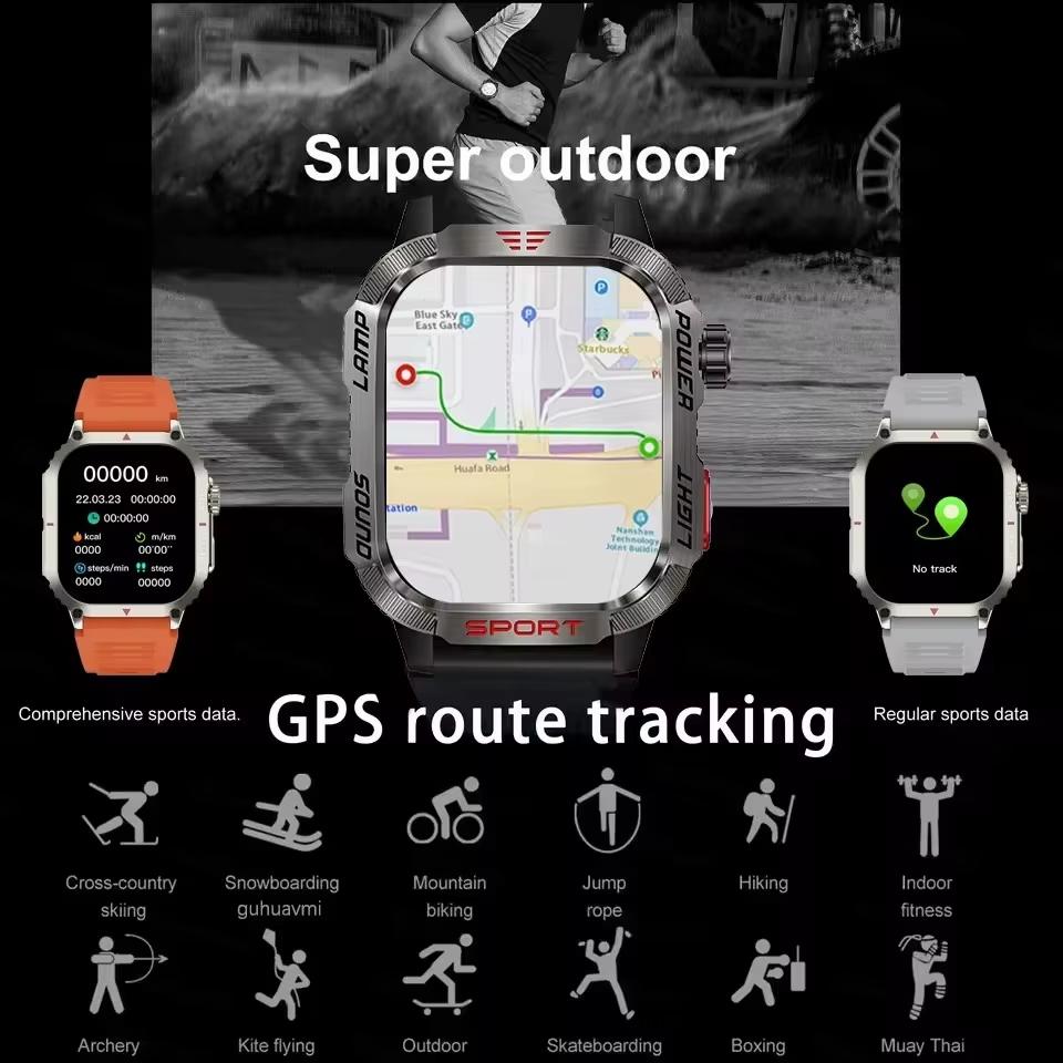 2025 Новые GPS Уличные Профессиональные Спортивные Смарт-Часы Мужчины Женщины Частота Сердечного Ритма BT Звонок 3ATM Водонепроницаемые Плавание Фитнес Смарт-Часы