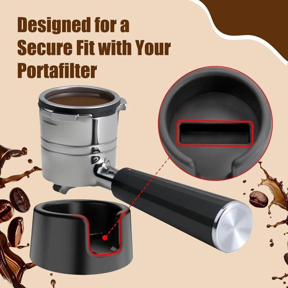 Anti-Slip Coffee Tamper Holder Enhanced Tamping Stability Heat-Resistant Coffee Press Base Silicone Tamper Mat Coffee Brewing