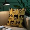 Подушка с принтом B-Bendy And The I-Ink Machine, Безопасная наволочка для подушки с вашим фото, Противовыцветающая подушка из шлифованного флиса