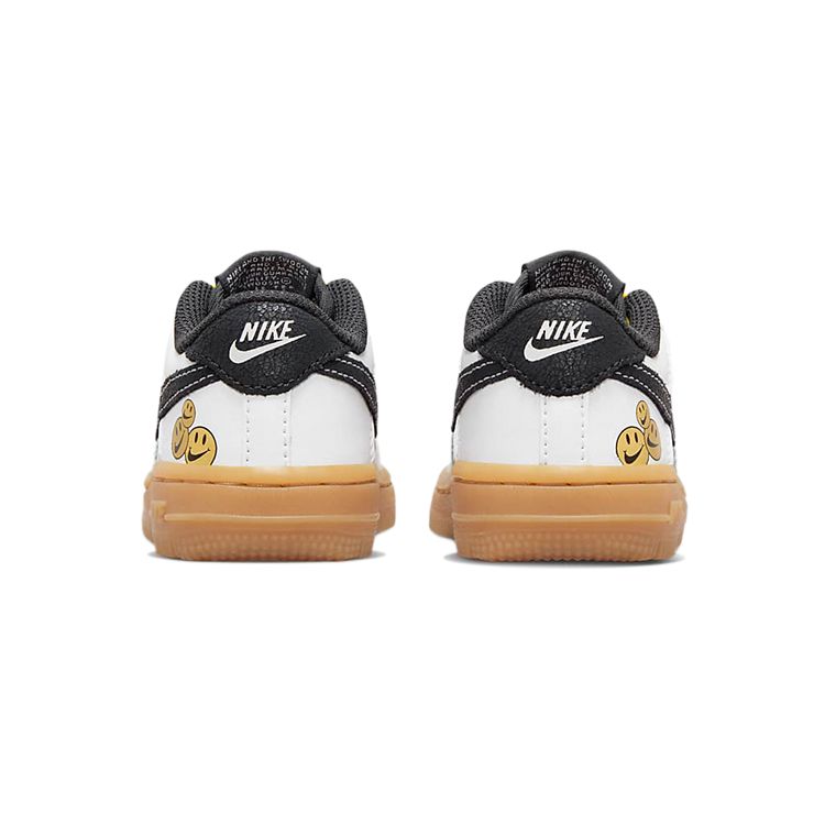 Nike Force 1 LV8 TD Go The Extra Smile Детские кроссовки Белый Желтый-Strike Gum-Светло-коричневый DO5863-100