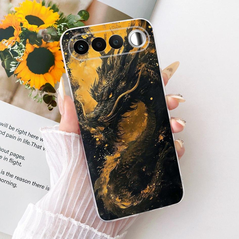 Чехол для Realme 16 5G 2026 Милый Мультяшный Рисунок Мягкий Прозрачный Силикон Ударопрочный Тонкий Чехол-Оболочка для Телефона Realme16 RMX5171