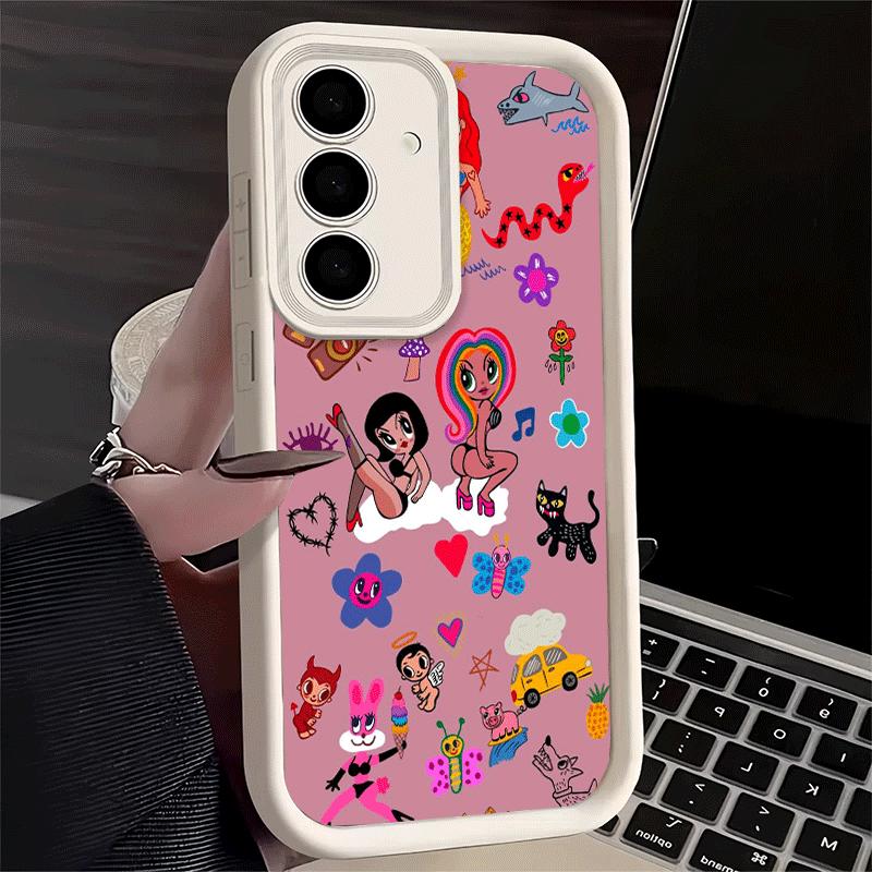 Phone Case for Samsung Galaxy S26 S25 Ultra S24 FE Karolg M-Manana Sera B-Bonito Shell S23 Plus S22 + S21 S20 5G Soft Silicone F