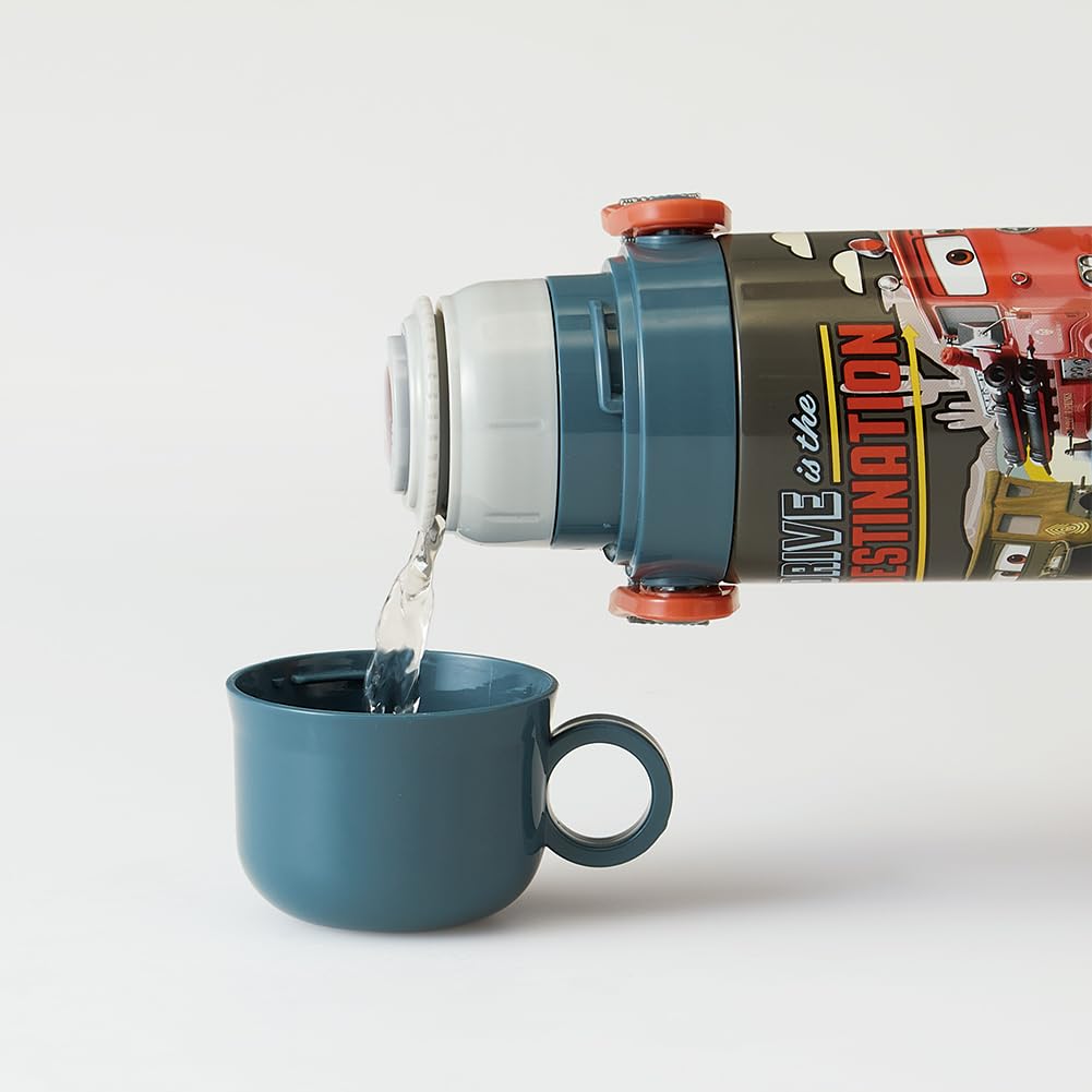 Skater Бутылка для воды из нержавеющей стали 2-сторонняя, для питья, 580 мл, чашка для питья, 570 мл, Disney Cars 24, легкий тип, для мальчиков, крутой, для детей, для детей