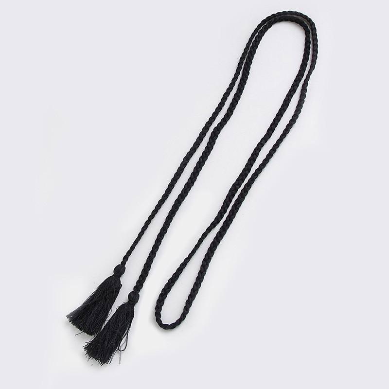 Богемный пояс из хлопковой веревки с кисточками из ракушек для богемной фестивальной моды