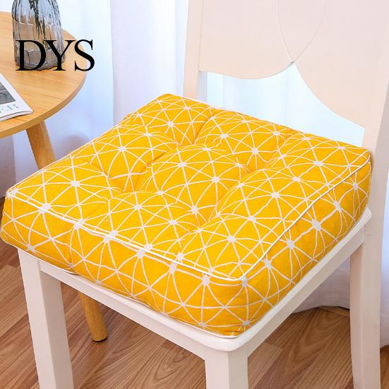 Comfortable Floor Pillow for Tatami Modern Stylish Chair Cushion, Ultra Soft Square Geometric or Cushion Kitchen Chairs Plant Prints, 15.75"x15.75"