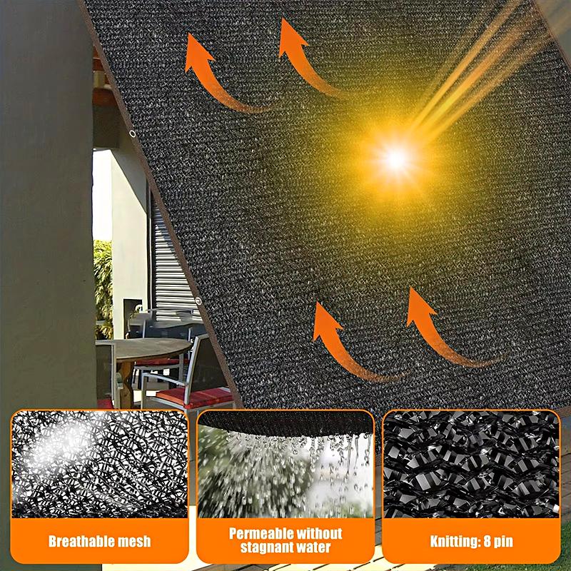 1шт термостойкий экран для затенения, прочная сетка для затенения патио