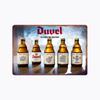 Хисун Жестяная вывеска HD Жестяная вывеска Винтажная Реклама пива Duvel Настенный декор Ретро Сохраняйте спокойствие и пейте Duvel Искусство Металлическая жестяная вывеска для Бара Мужской комнаты Паба
