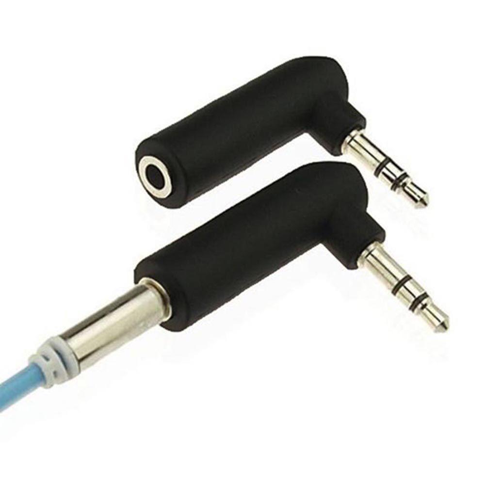 Разъем для наушников, угловой, 3-полюсный, 4-полюсный, 3,5 мм, штекер-гнездо, 90 градусов, стереоаудиоадаптер