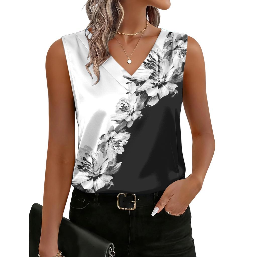 Женская модная повседневная винтажная майка с принтом